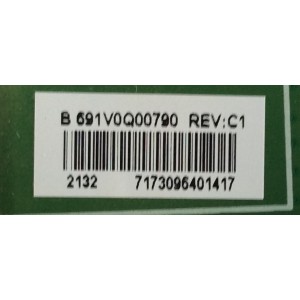 MAIN PARA SMART TV PIONEER 4K RESOLUCION ( 3840x2160 ) UHD / NUMERO DE PARTE 691V0Q00790 / 631V0Q00790 / VTV-L55736 / 7173096401417 / PANEL K500WDCRB-TC350A5 / MODELO PN50951-22U